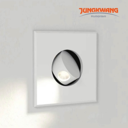 JG LED 독서램프 사각 매입등 3W (전구색)